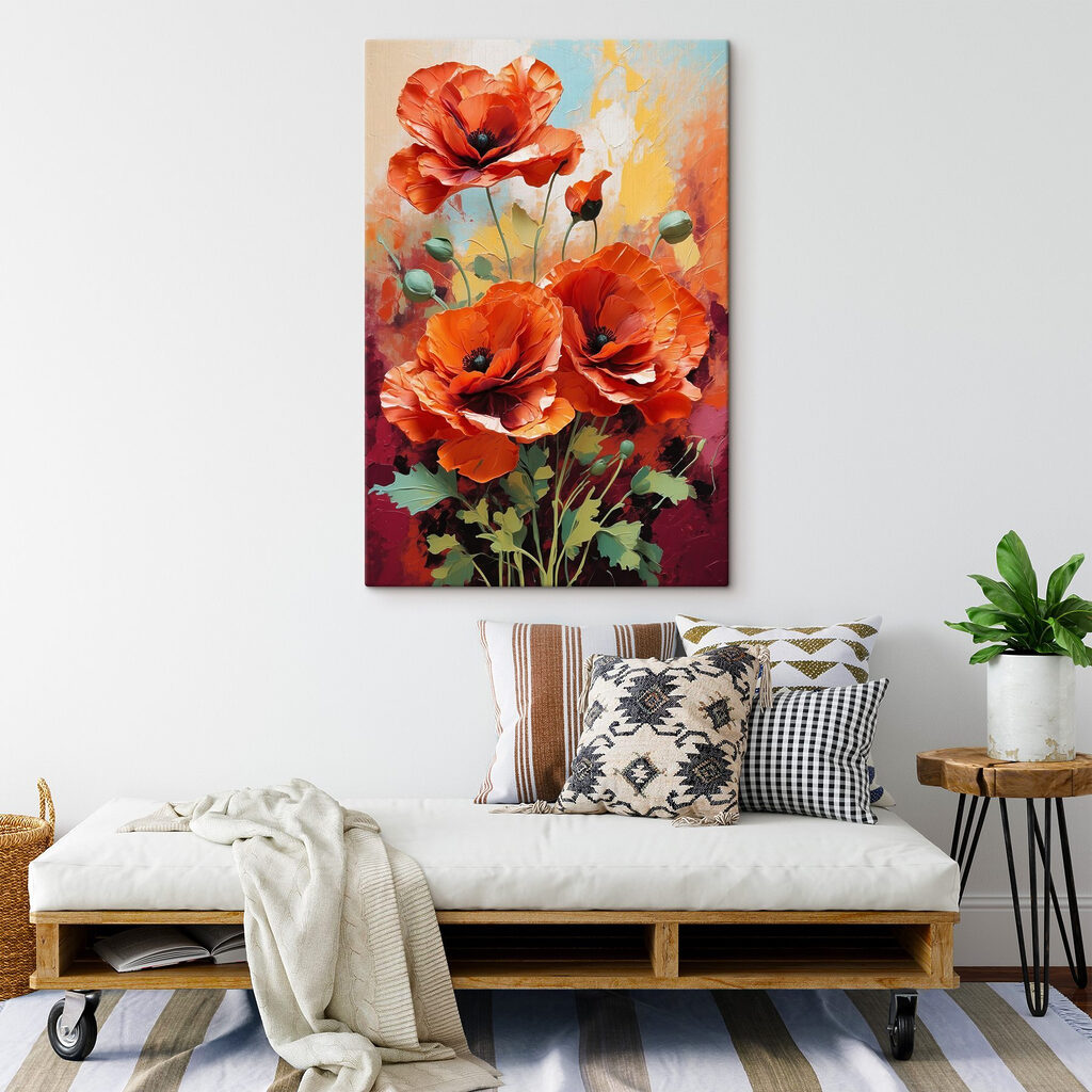 Orangefarbener Mohn — Interieur 4