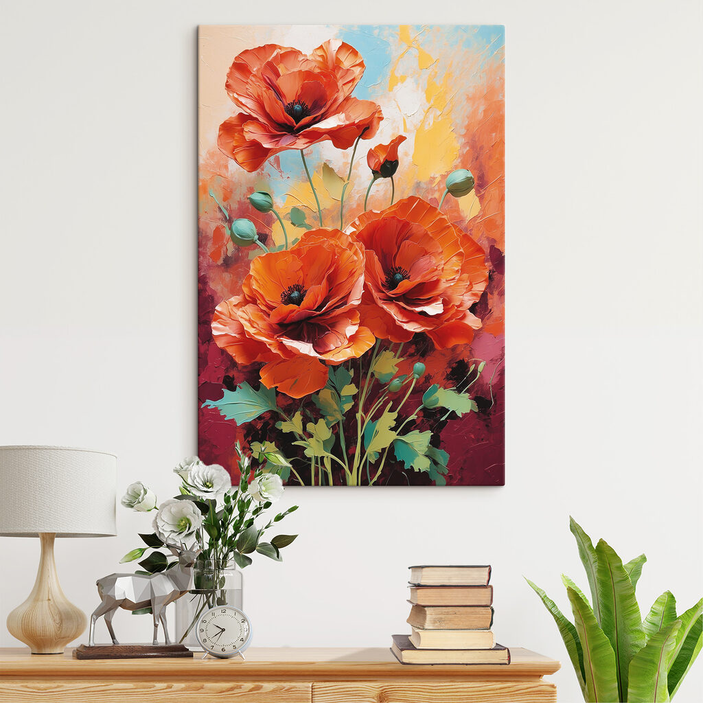 Orangefarbener Mohn — Interieur 2