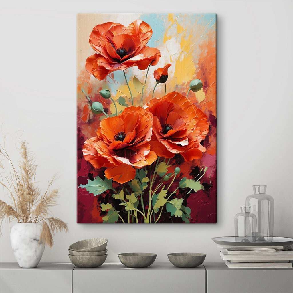 Orangefarbener Mohn — Interieur 5