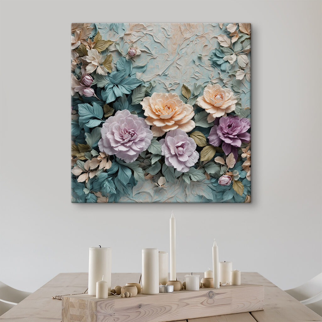 Pastellblüten zwischen kühlen Blättern — Interieur 3