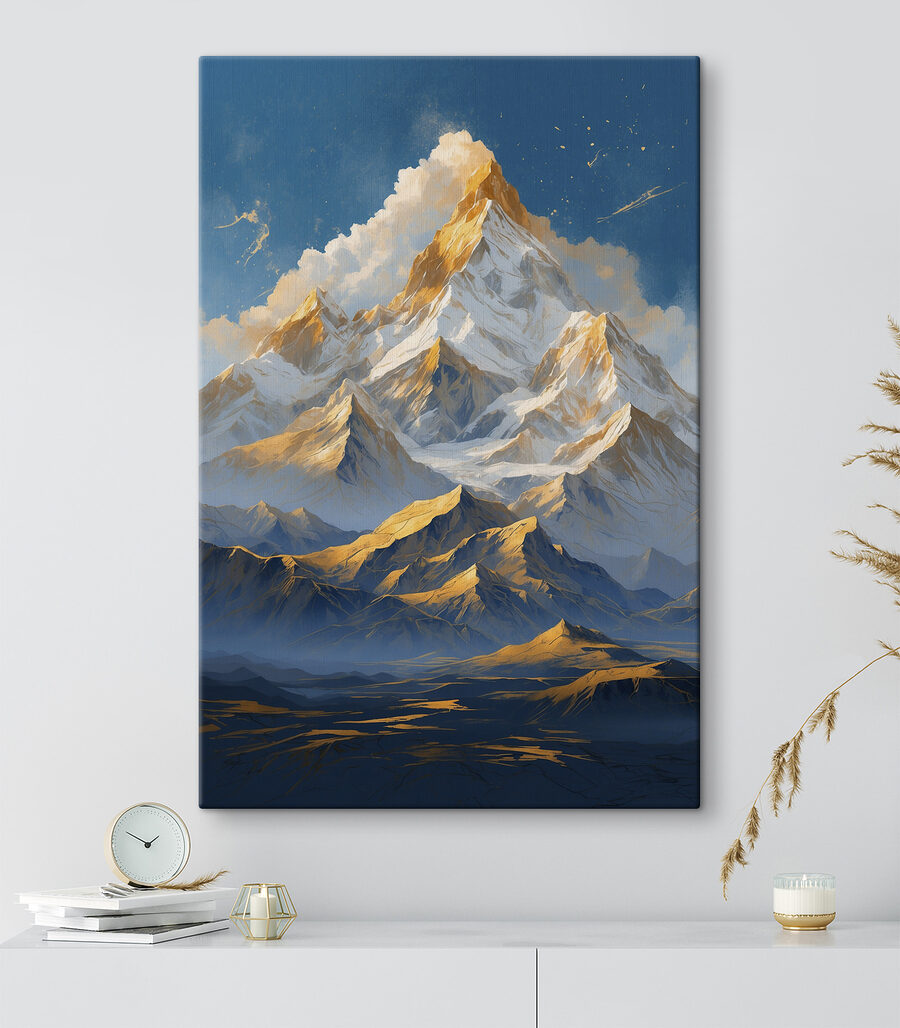 Goldene Grate vor Nachtblau — Interieur 2