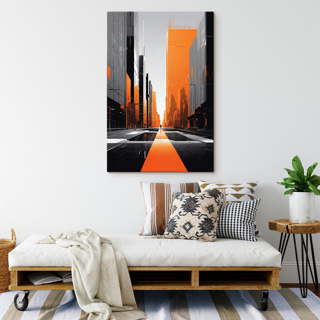 Häuserflucht in Orange — Interieur 4