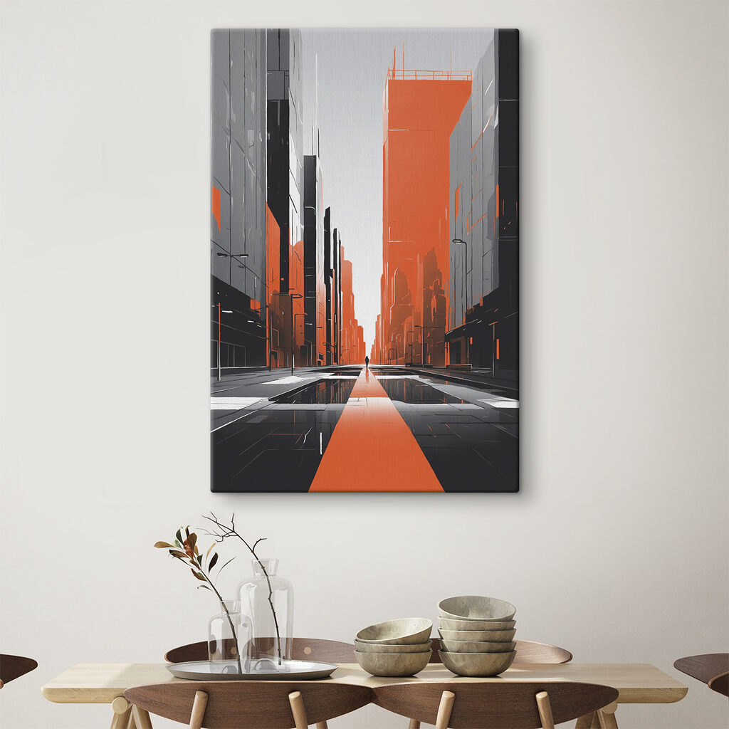 Häuserflucht in Orange — Interieur 3
