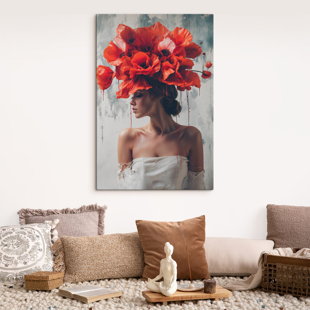Hut aus Mohnblüten — Interieur 2