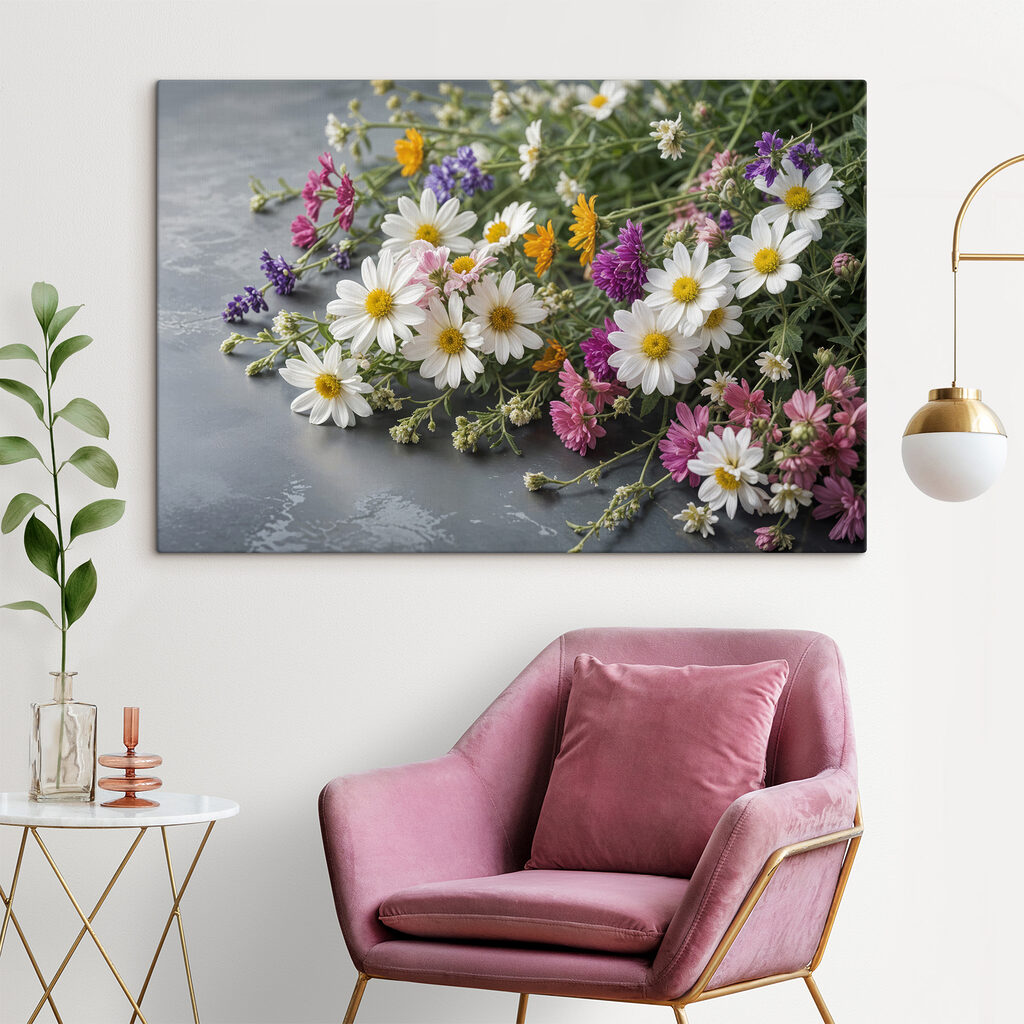 Ein Wiesenstrauß liegt bereit — Interieur 1