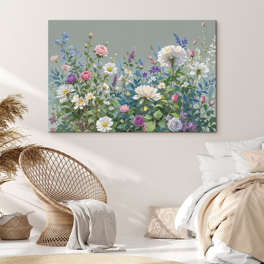 Blumenwiese in Graugrün — Interieur 2