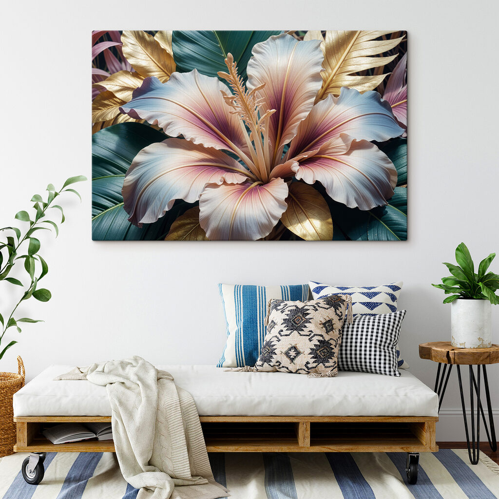 Lilie zwischen goldenen Blättern — Interieur 2