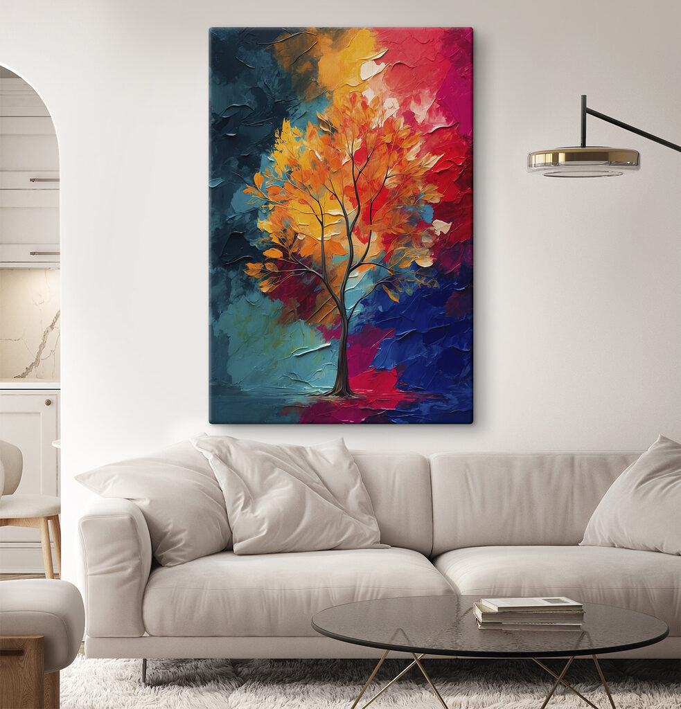 Baum zwischen Farben — Interieur 2