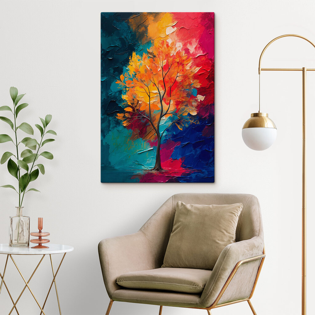 Baum zwischen Farben — Interieur 3