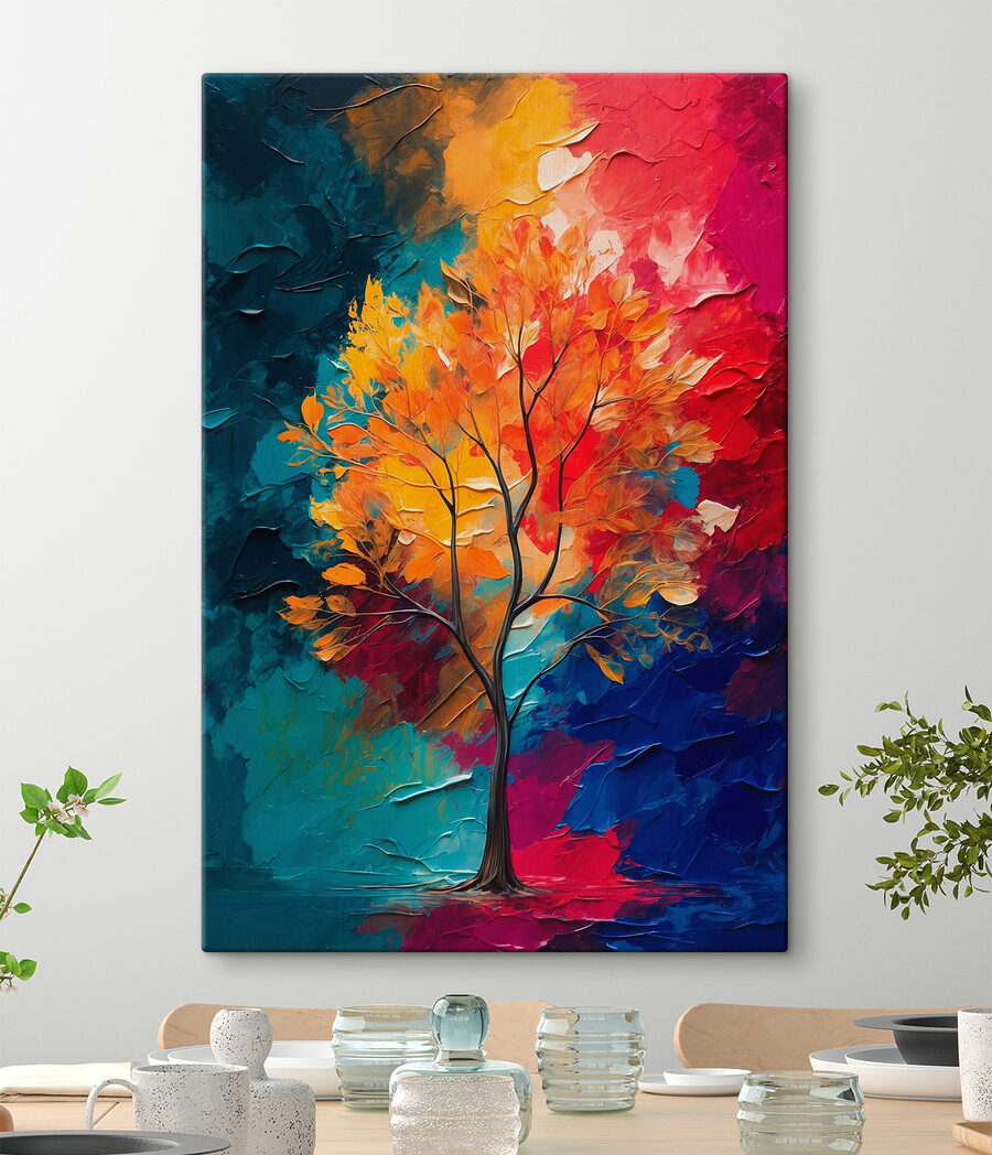Baum zwischen Farben — Interieur 1