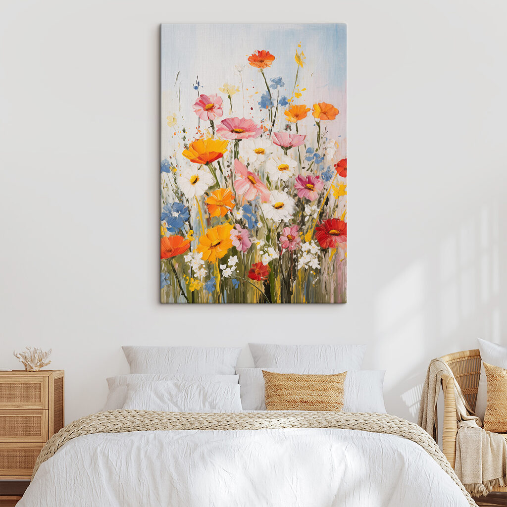 Blüten an feinen Linien — Interieur 1