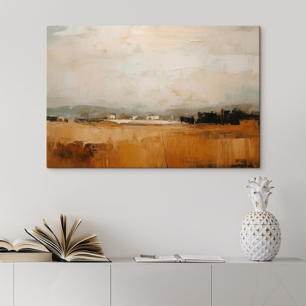 Horizont über Ockerfeldern — Interieur 1