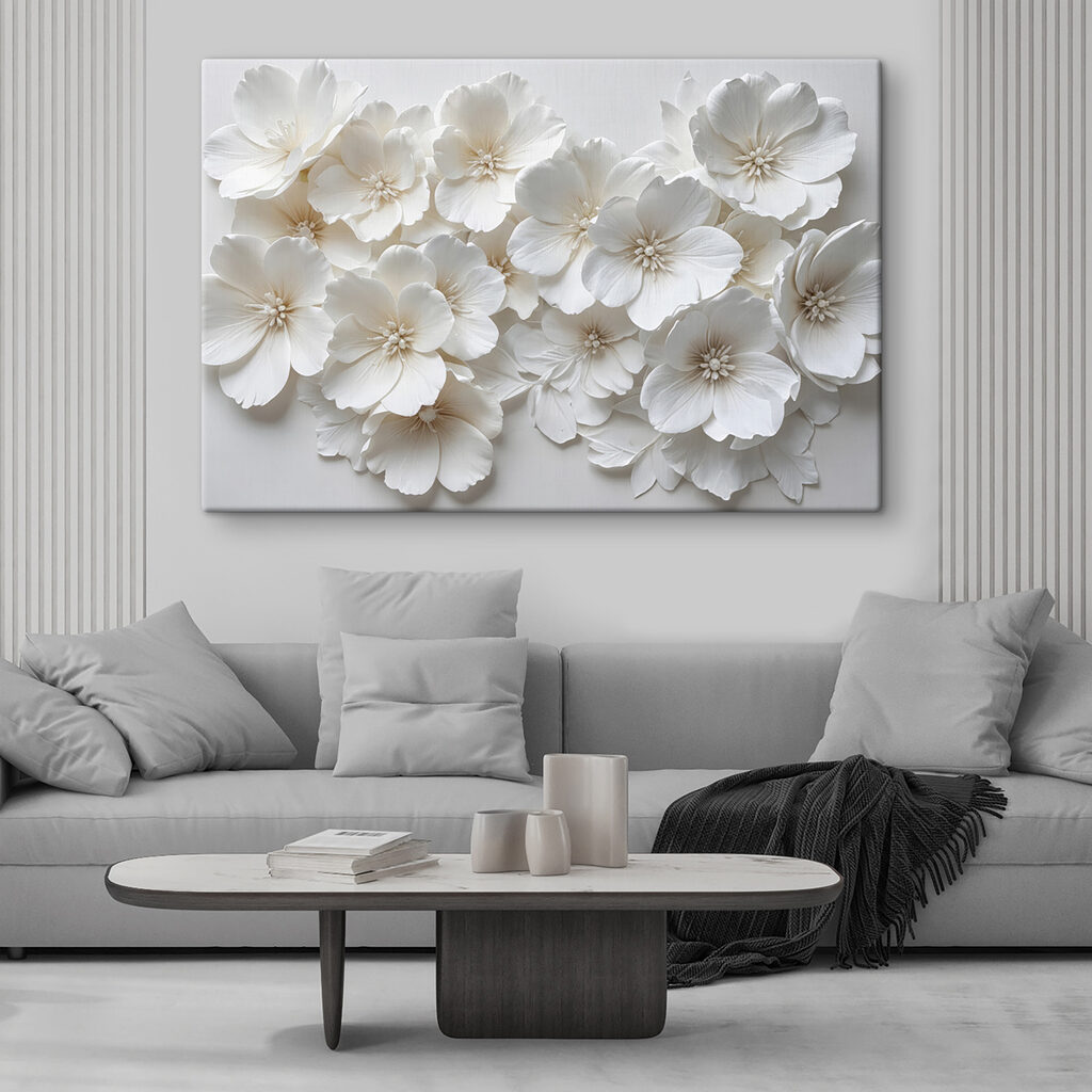 Blütenwolke in einem Interieur