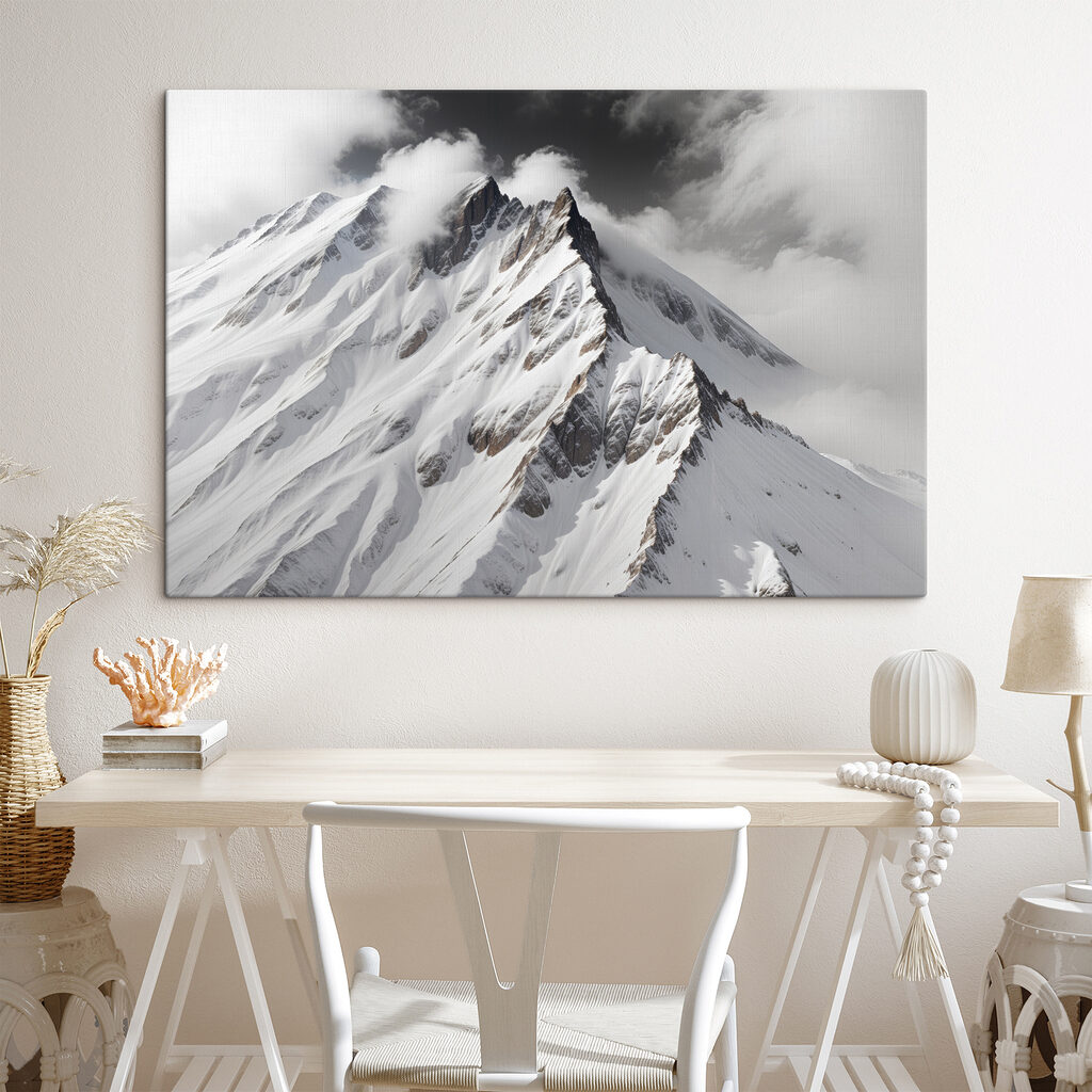 Schneegrat in Schwarz-Weiß — Interieur 2