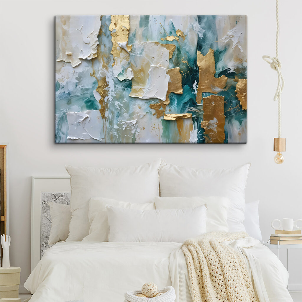 Türkis mit Goldakzenten — Interieur 1