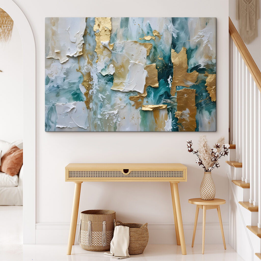 Türkis mit Goldakzenten — Interieur 2