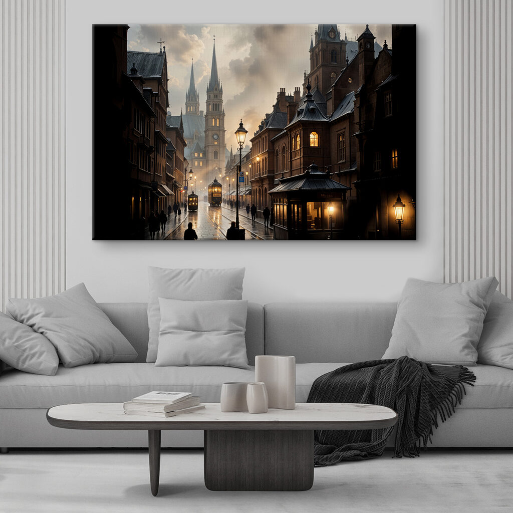 Alte Gasse im Laternenlicht — Interieur 1