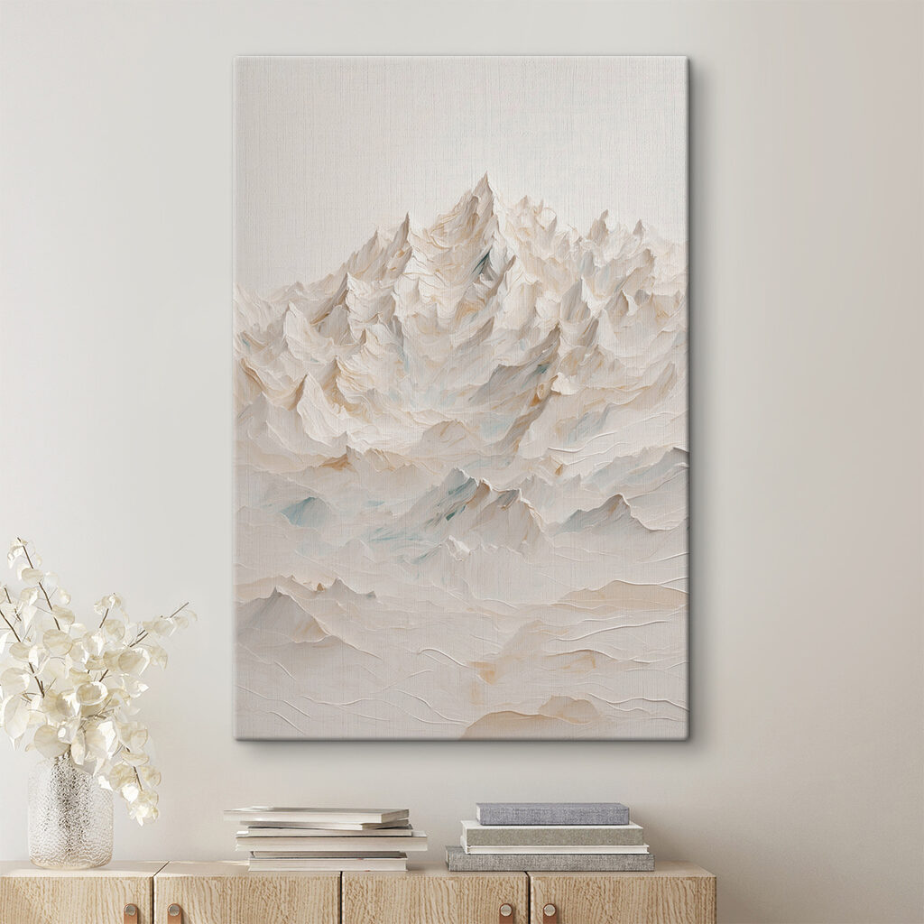 Berggipfel in blassen Flächen — Interieur 1