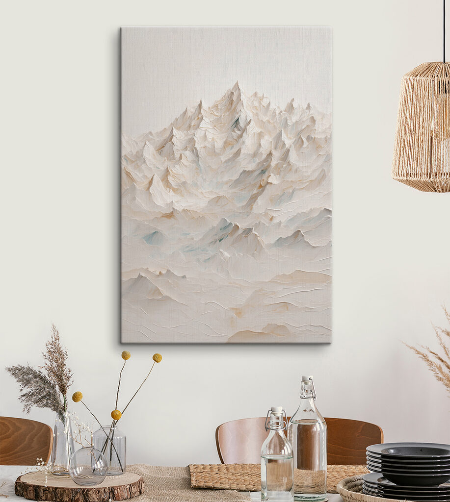 Berggipfel in blassen Flächen — Interieur 3