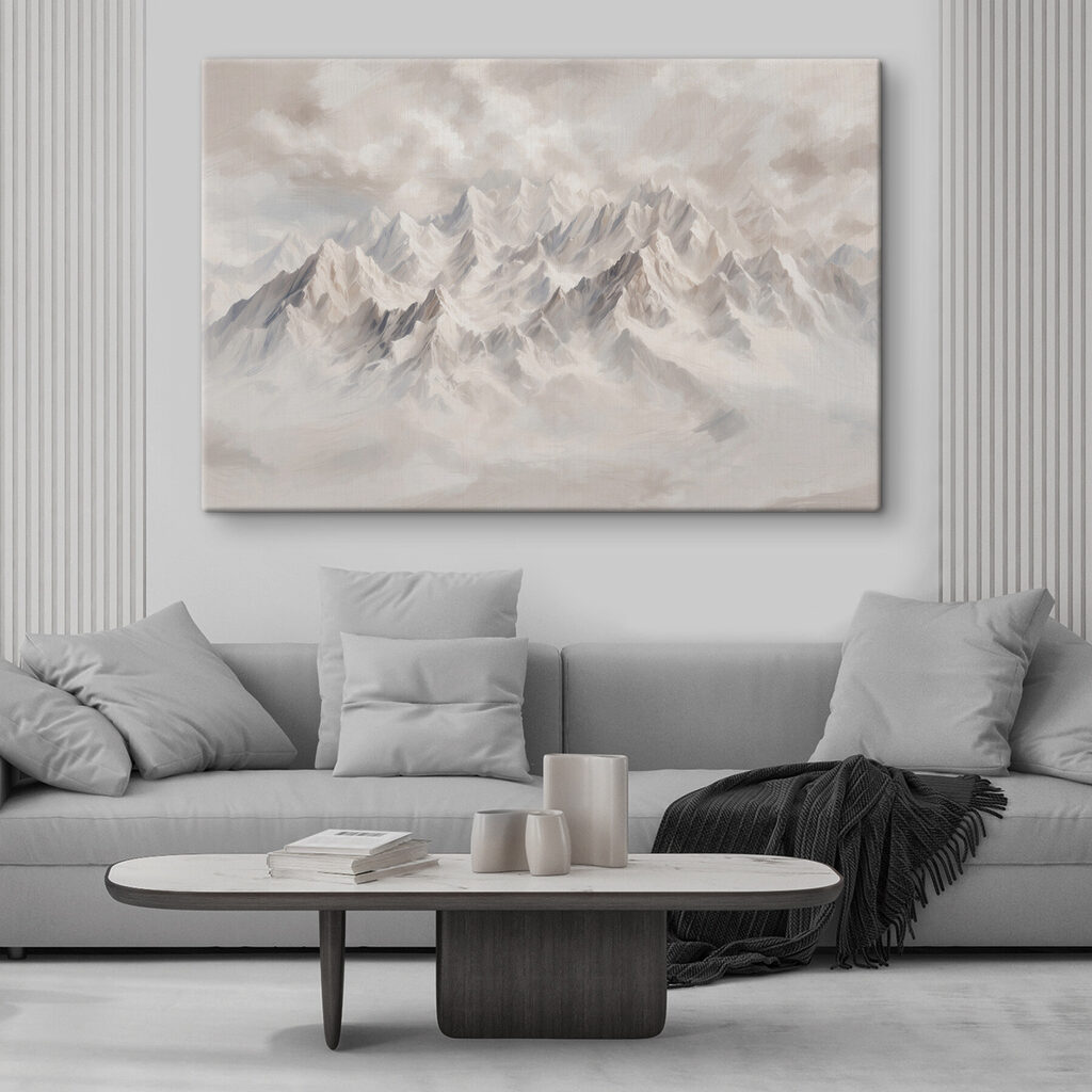 Weiße Gipfel über Wolken — Interieur 2