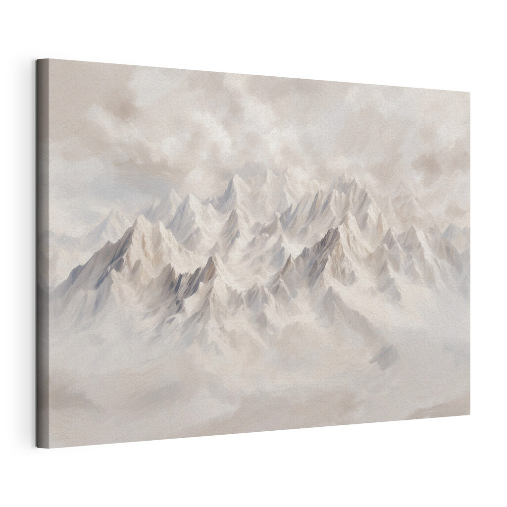 Weiße Gipfel über Wolken — Produktansicht