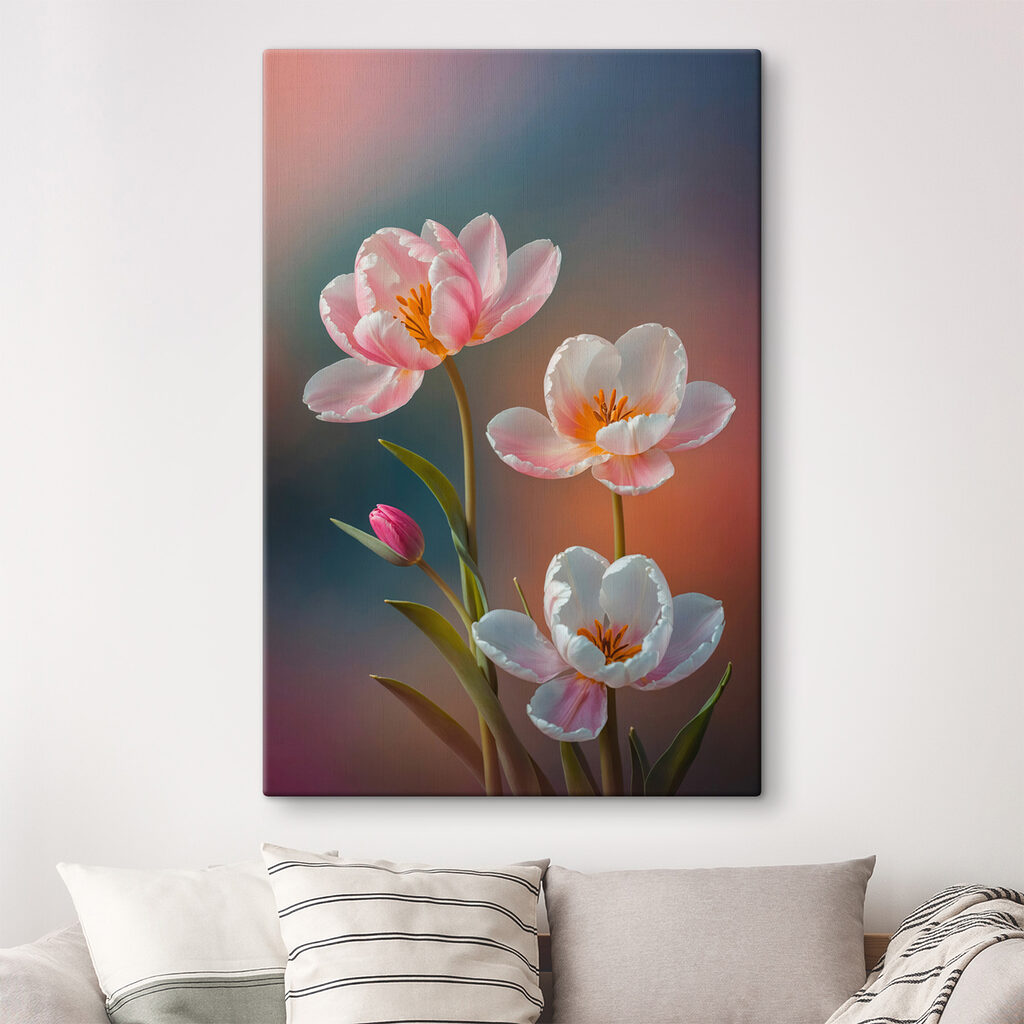 Drei Blumen in Pastell — Interieur 2