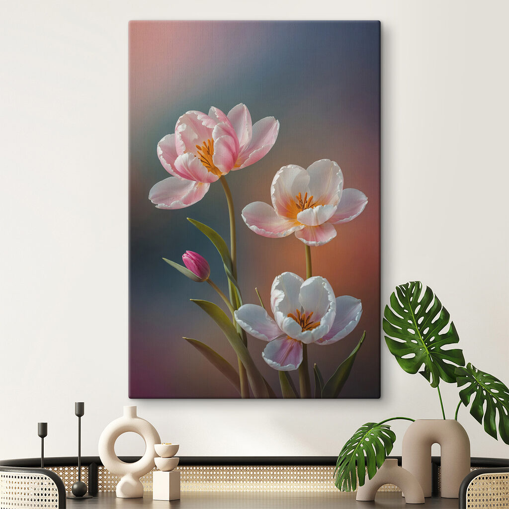 Drei Blumen in Pastell — Interieur 1