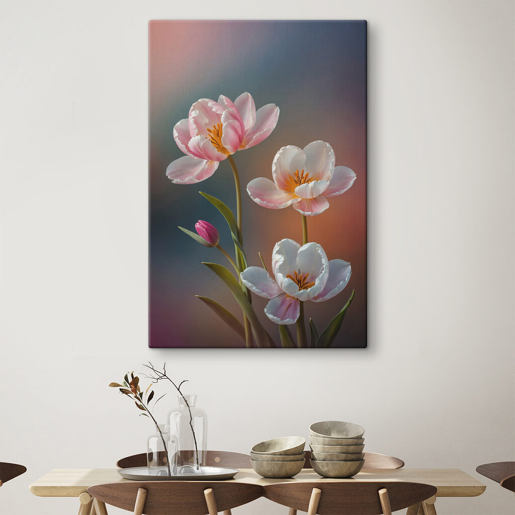 Drei Blumen in Pastell — Interieur 3