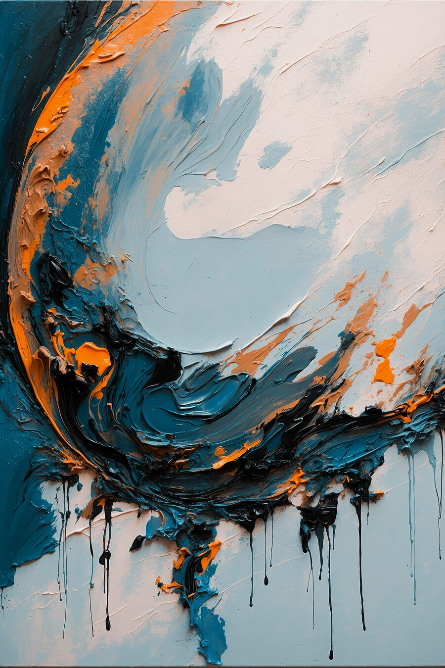 Welle aus Farbe — ganzes Design