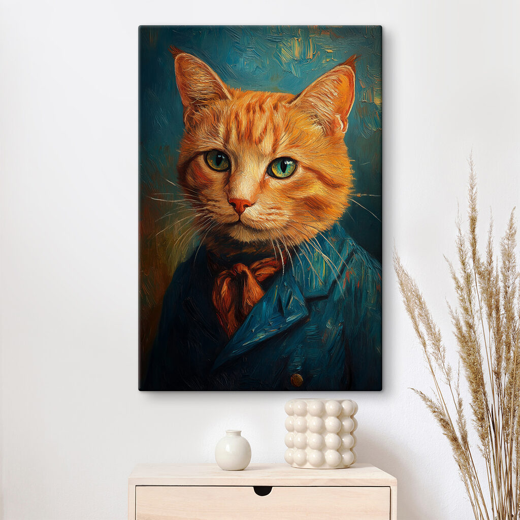 Katze im Abendanzug — Interieur 3
