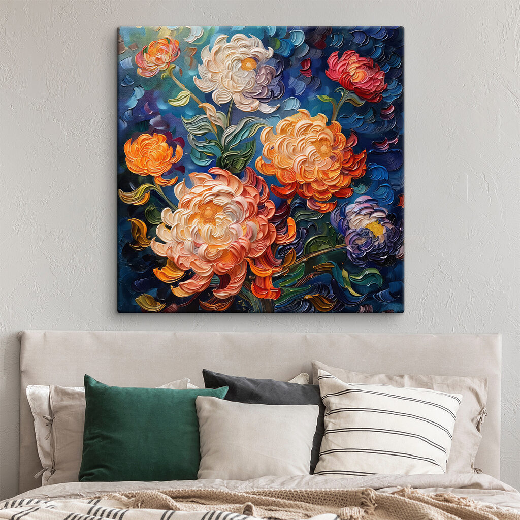 Blumen in dicken Pinselstrichen — Interieur 3