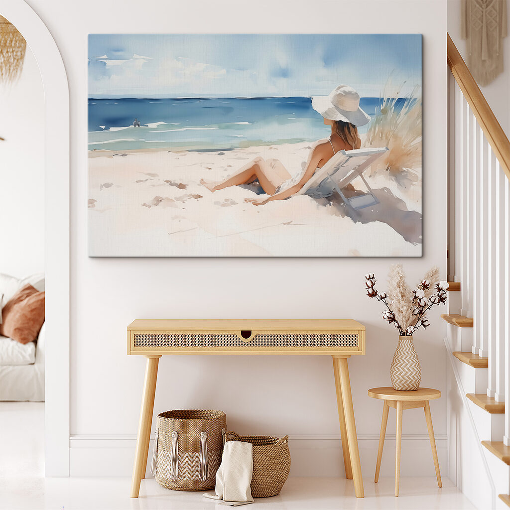 Ruhe unter weißem Strandhut — Interieur 2
