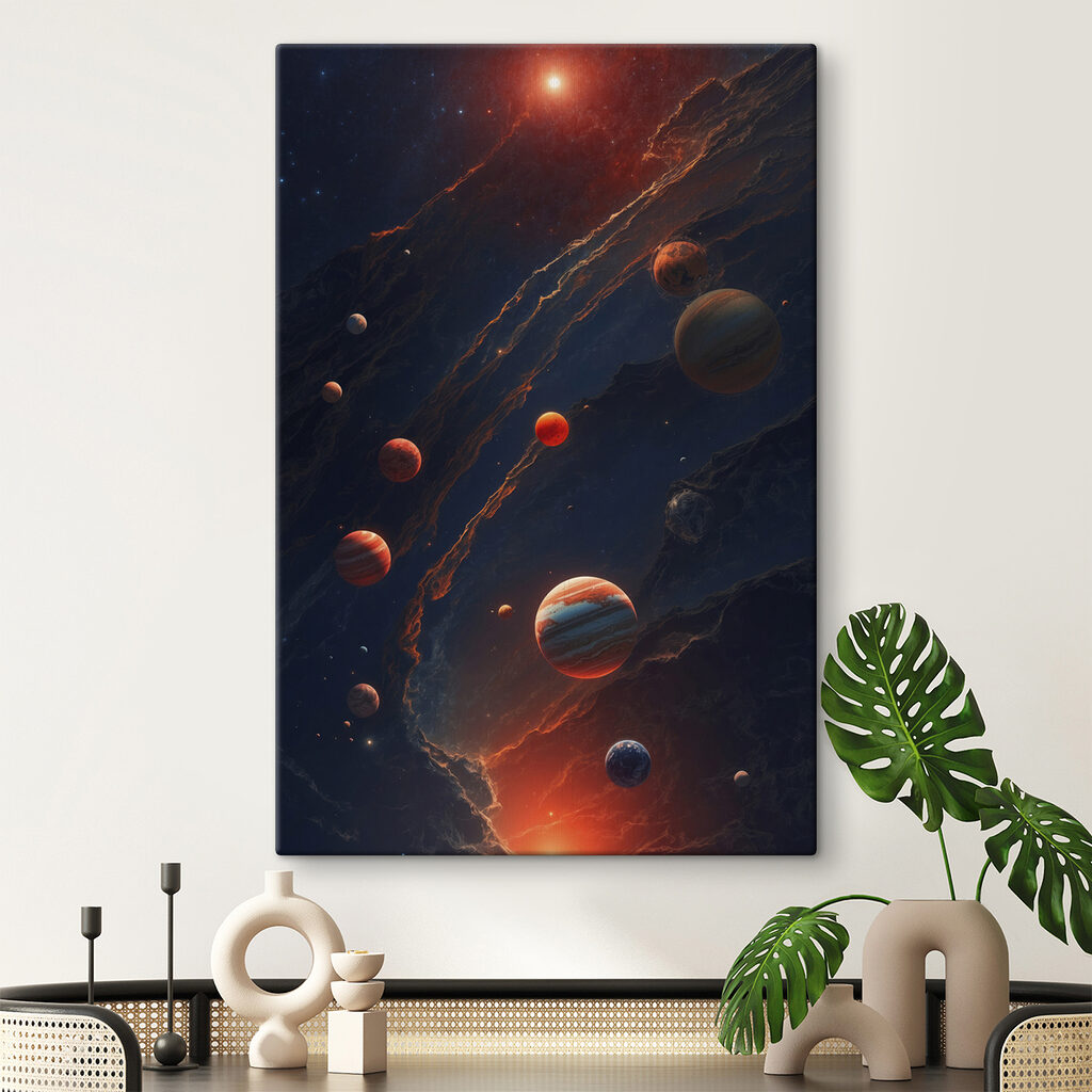 Planeten an einer Feuerspur — Interieur 1