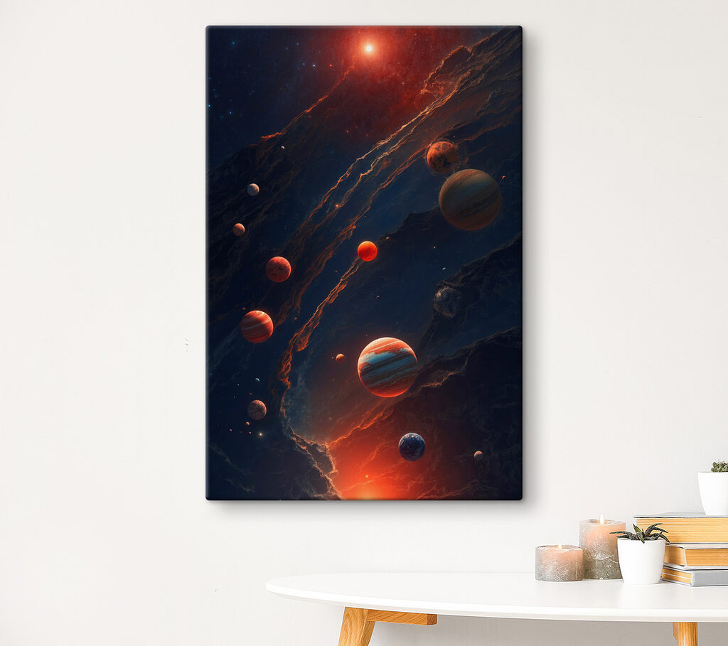Planeten an einer Feuerspur — Interieur 2
