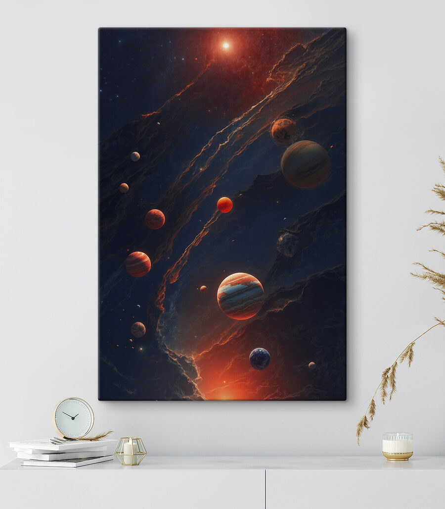 Planeten an einer Feuerspur — Interieur 3