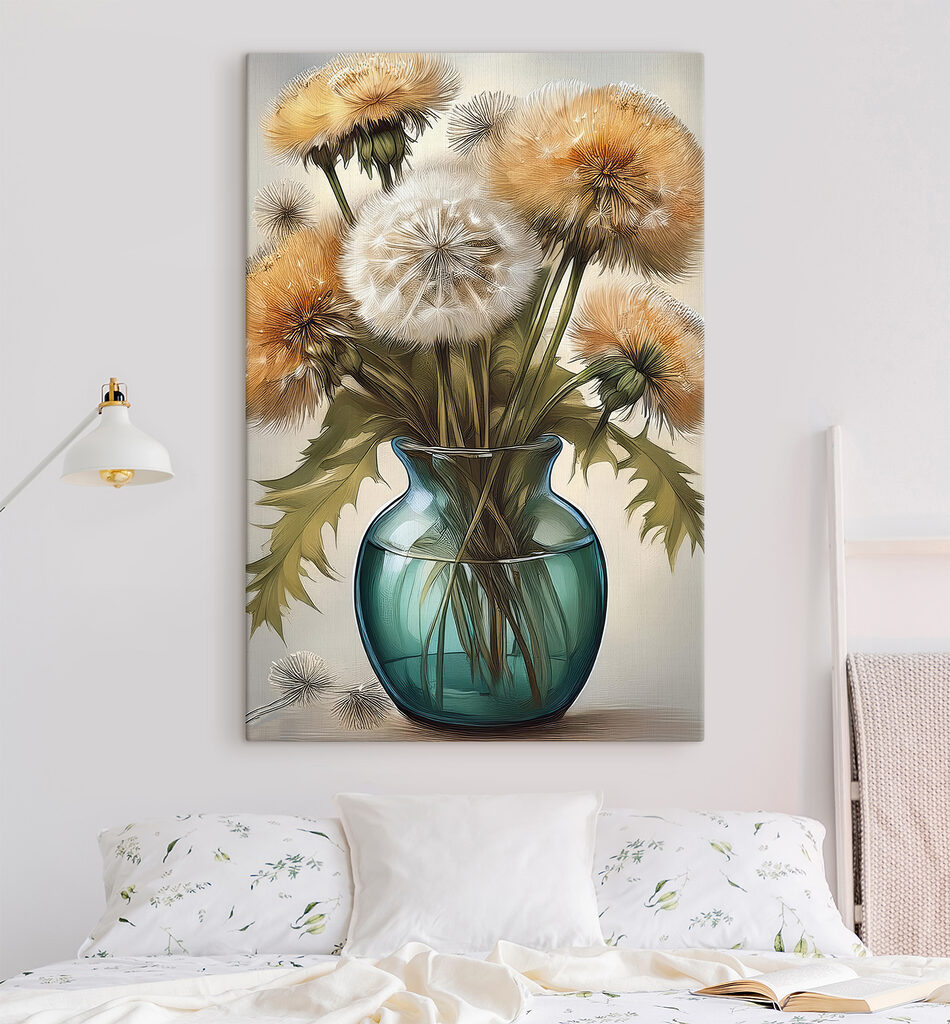 Pusteblumen im Glas — Interieur 1