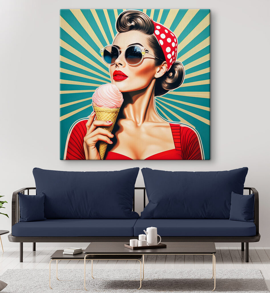 Retroporträt mit Eis — Interieur 2