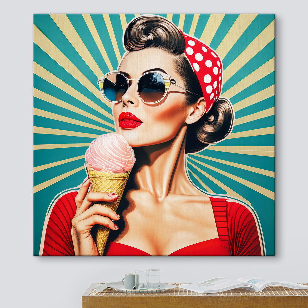 Retroporträt mit Eis — Interieur 1