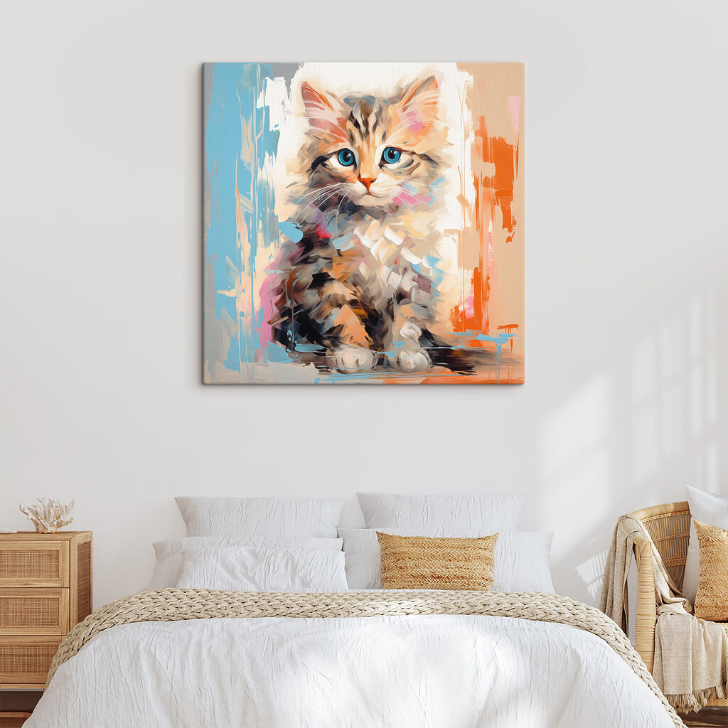 Kätzchen zwischen Farbtupfern — Interieur 2