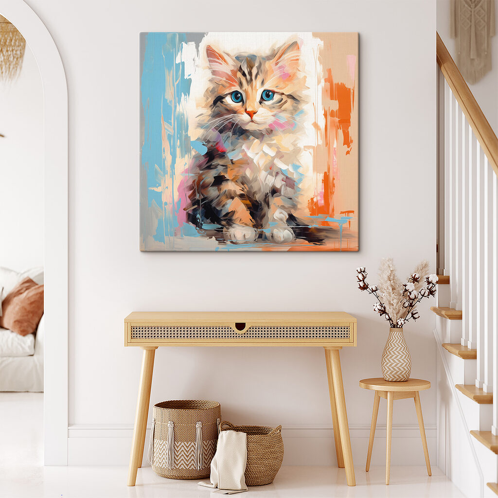 Kätzchen zwischen Farbtupfern — Interieur 4