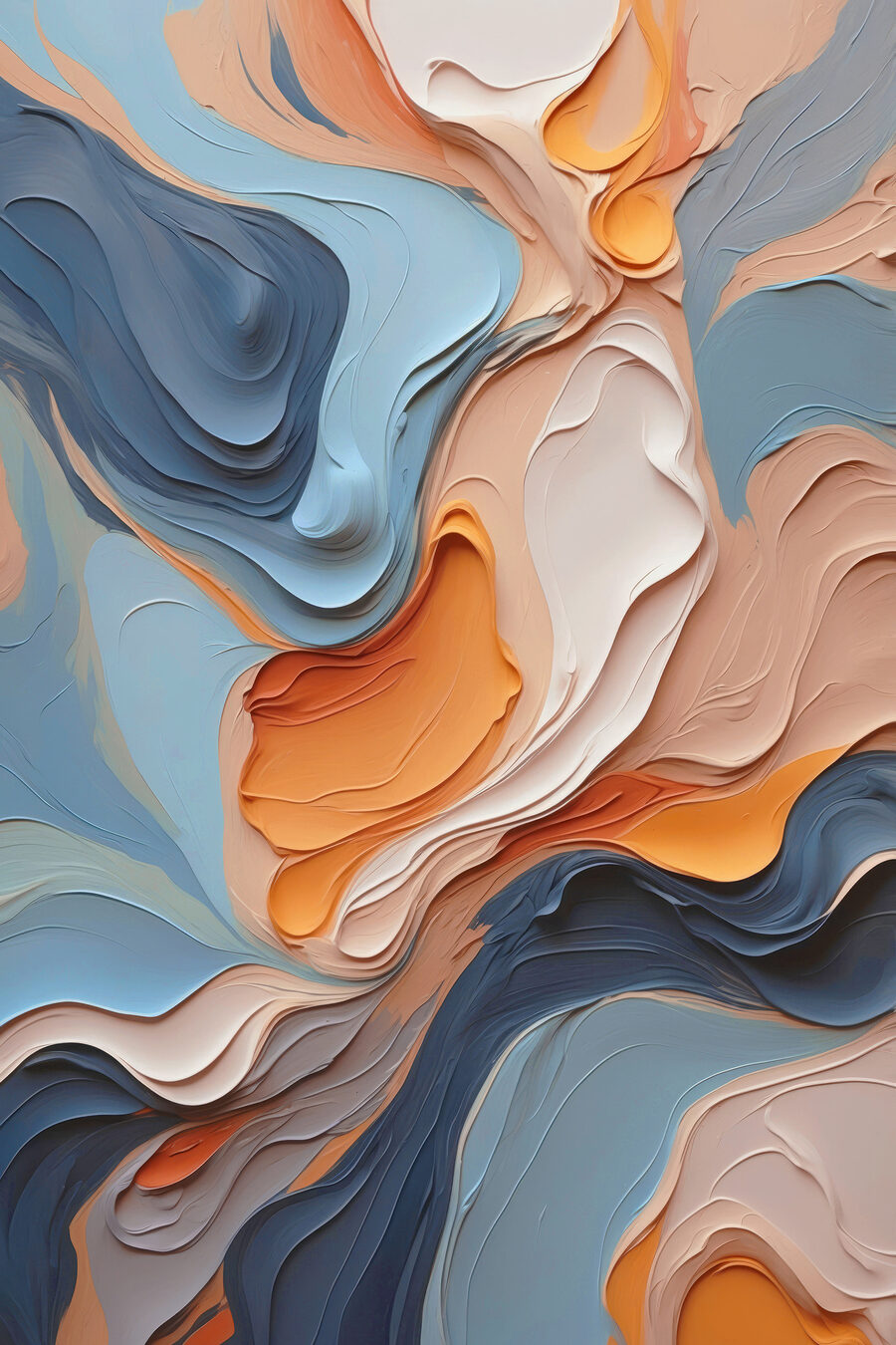 Pastellschichten mit Dunkelblau — ganzes Design