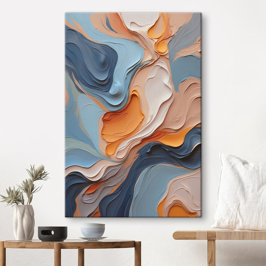 Pastellschichten mit Dunkelblau — Interieur 4