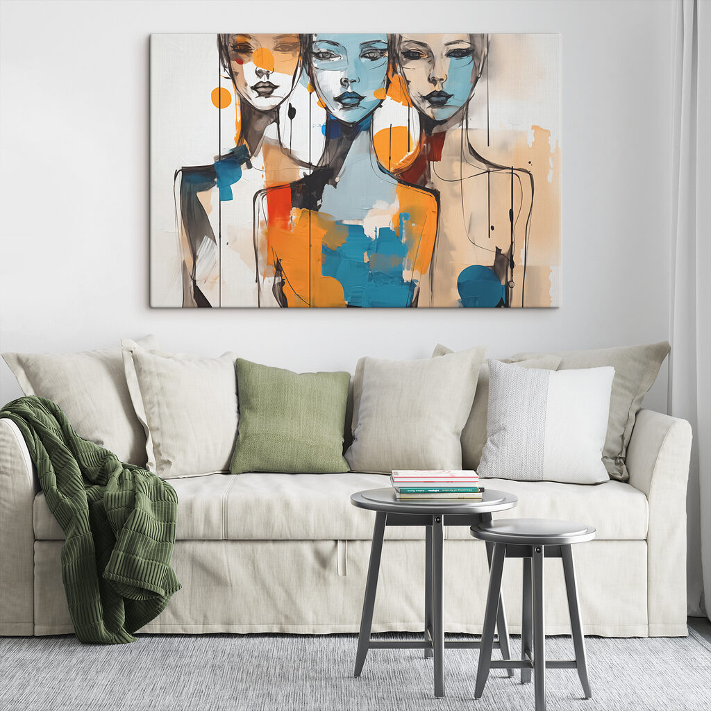 Drei Gesichter in Farbe — Interieur 2