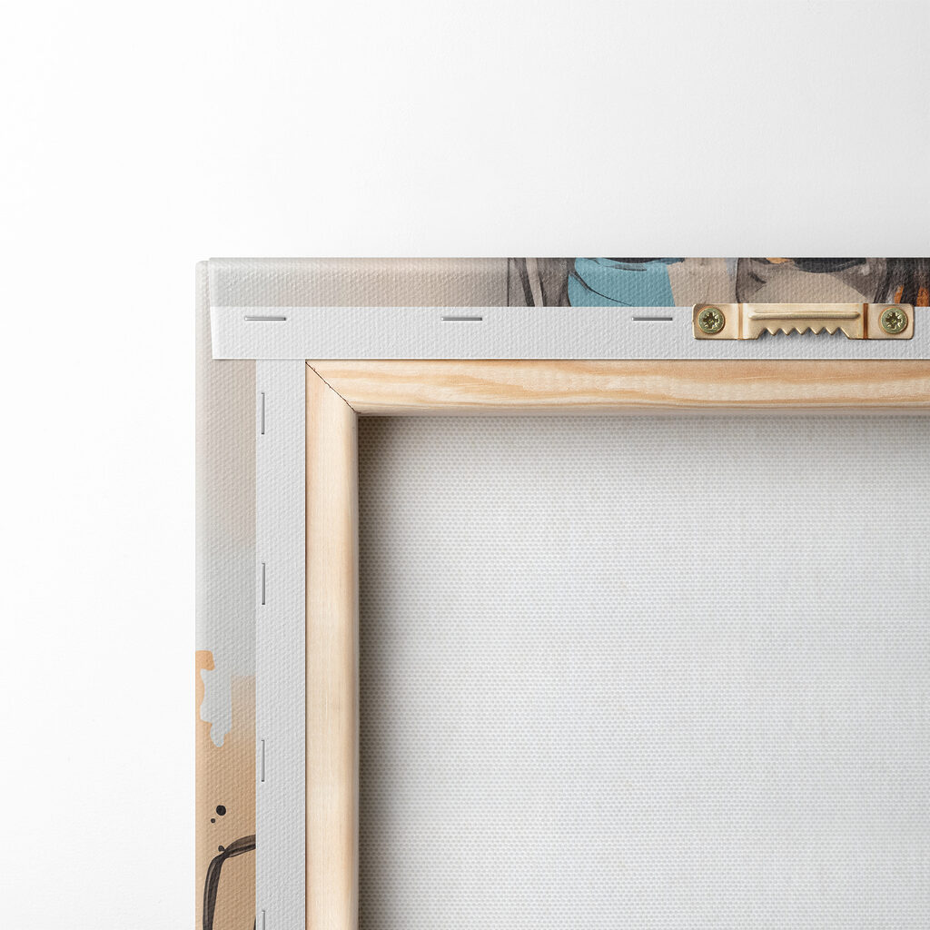 Drei Gesichter in Farbe — Rückseite