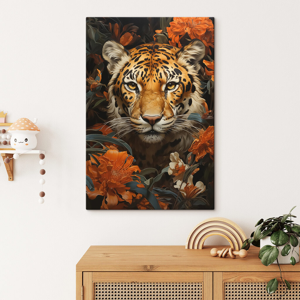 Tigerblick zwischen Blüten — Interieur 2