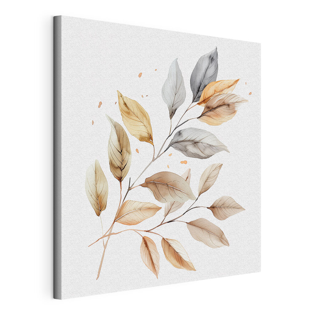 Zweig in sandgrauem Aquarell — Produktansicht