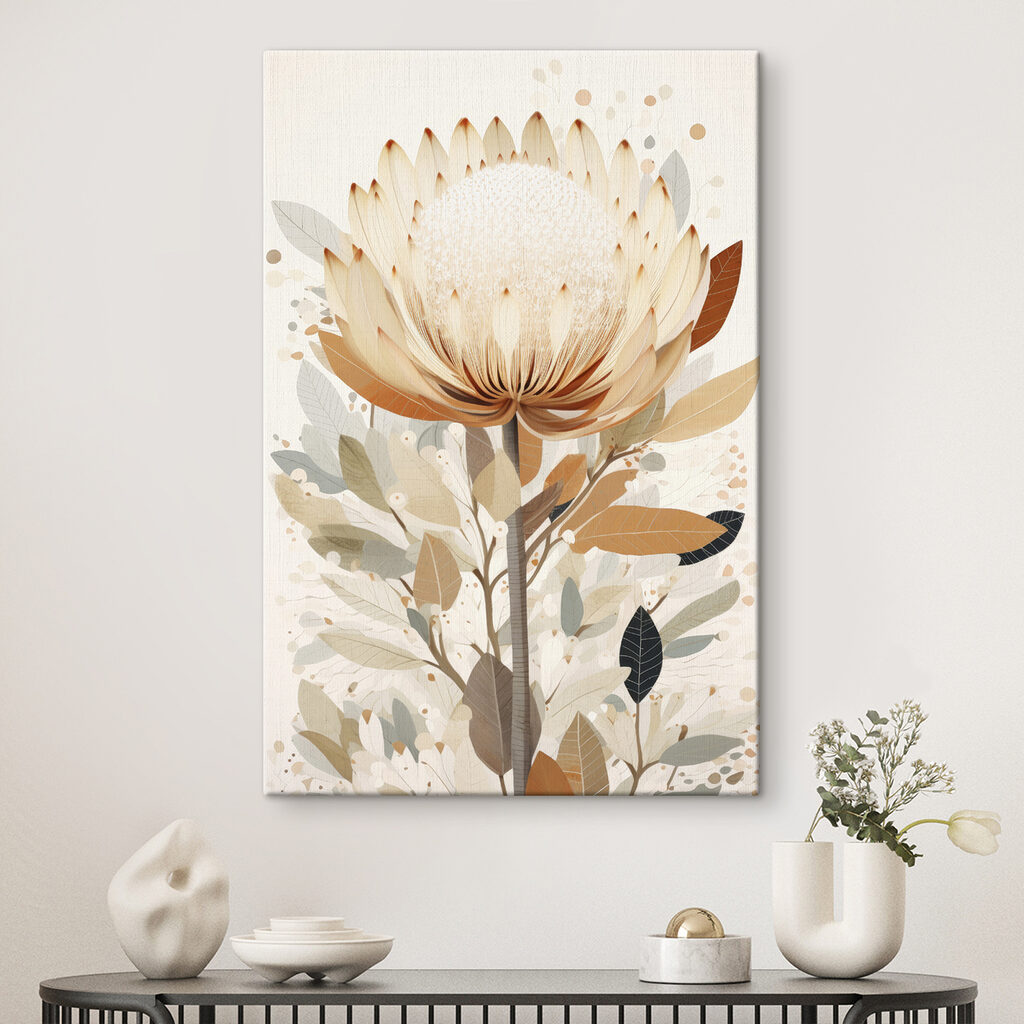 Protea in warmen Sandtönen — Interieur 1