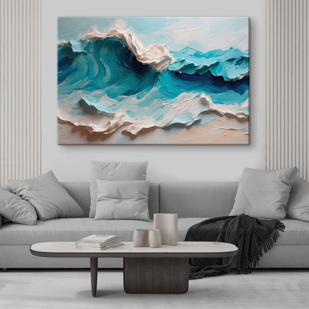 Türkisfarbene Welle — Interieur 2