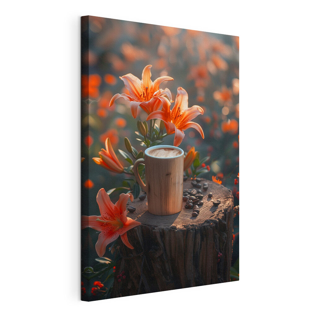 Kaffee zwischen Lilien — Produktansicht