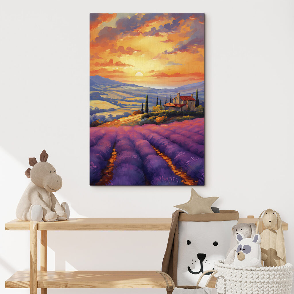 Lavendelfelder am Abend — Interieur 2